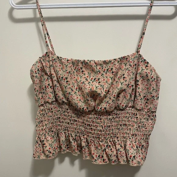 Floral smocked tank - Picture 1 of 4